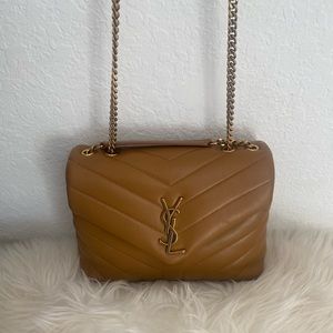 Saint Laurent Lou Lou Small Chain Bag. Quilted Leather